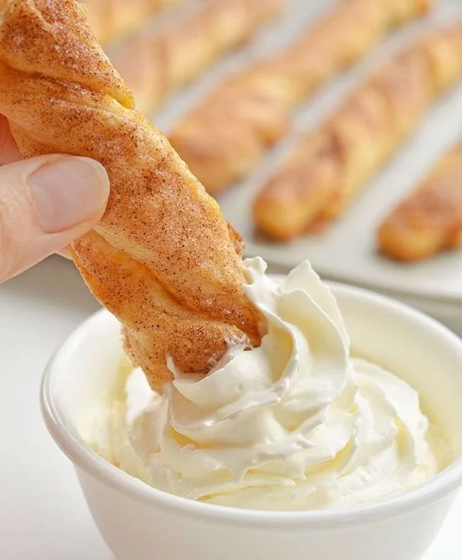 Delicious homemade pumpkin pie twists served on a plate.