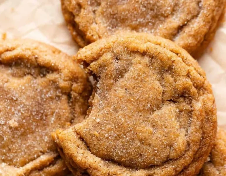 Brown Butter Pumpkin Snickerdoodle Cookies fresh from the oven