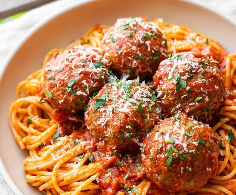 Delicious melt-in-your-mouth Italian meatballs served in marinara sauce