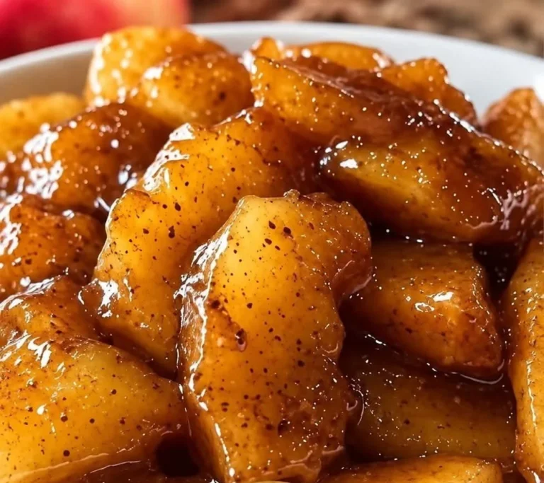 Delicious slow cooker fried apples recipe inspired by Cracker Barrel.